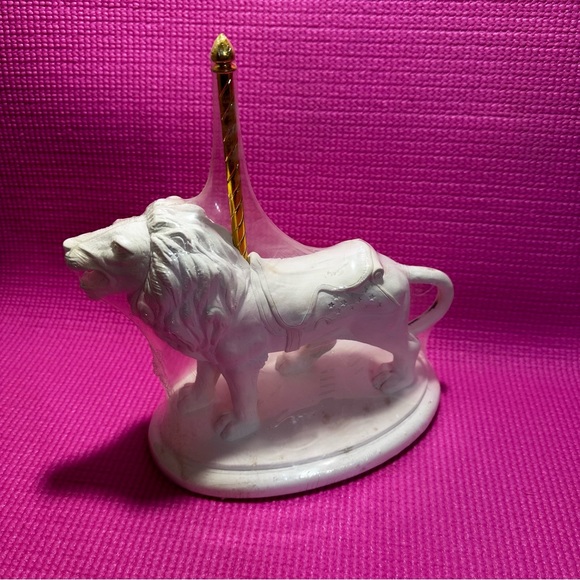SALE!! DIY Creative crafts ready to paint plaster carousel tiger vintage - Picture 14 of 16